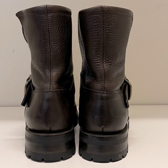 Frye Natalie Shearling Engineer Boots Size 6.5 - Picture 5 of 5